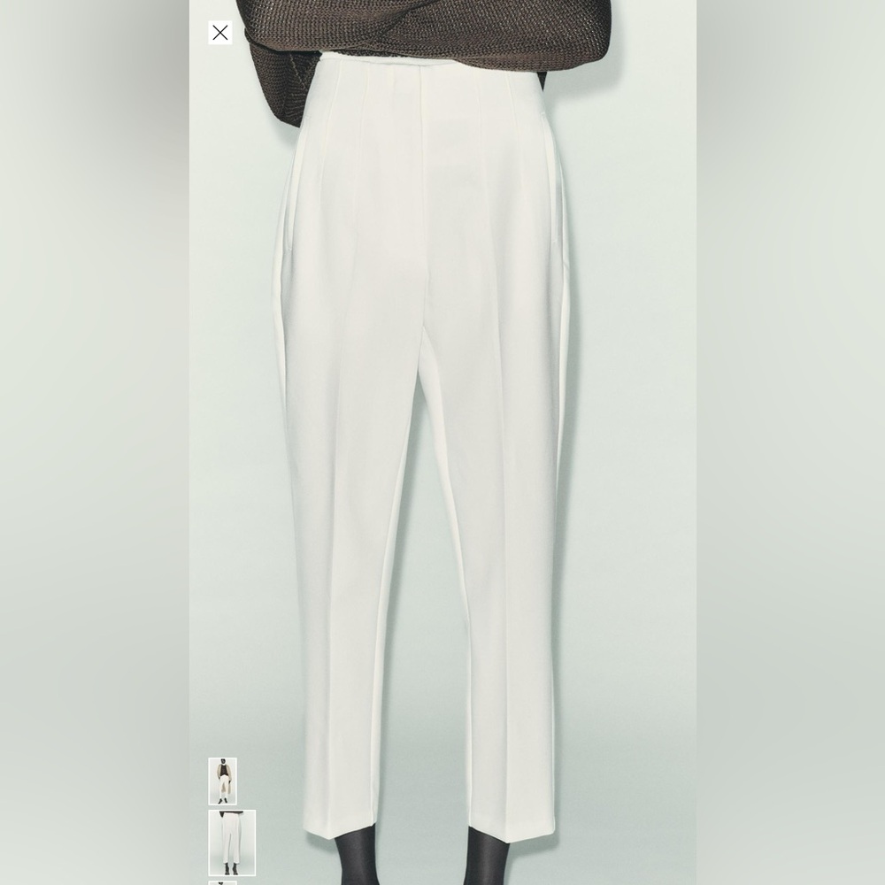 Zara Women's White Trousers